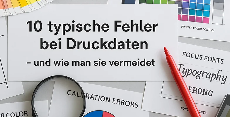 10 typische Fehler bei Druckdaten